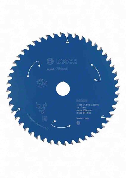 Image du produit Bosch Professional Zubehör Lame de scie circulaire sans fil Expert for Wood, 165 x 1,5/1 x 20, 48 dents
