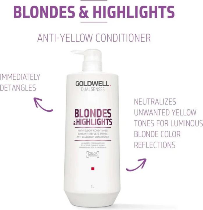 Immagine prodotto Goldwell Bionde & Highlights Balsamo Anti-giallastro (1000 ml)