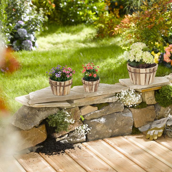 Produktbild Relaxdays Holz-Blumentopf (30 cm)