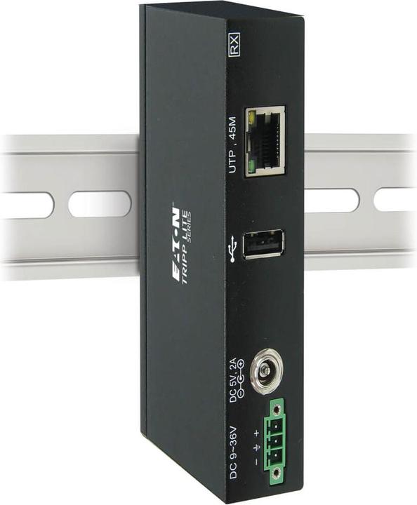Produktbild Eaton 1-Port Industrial USB over Cat6 Extender ESD Protection PoC USB 2.0 Mountable 150ft. (50 m, USB 2.0)