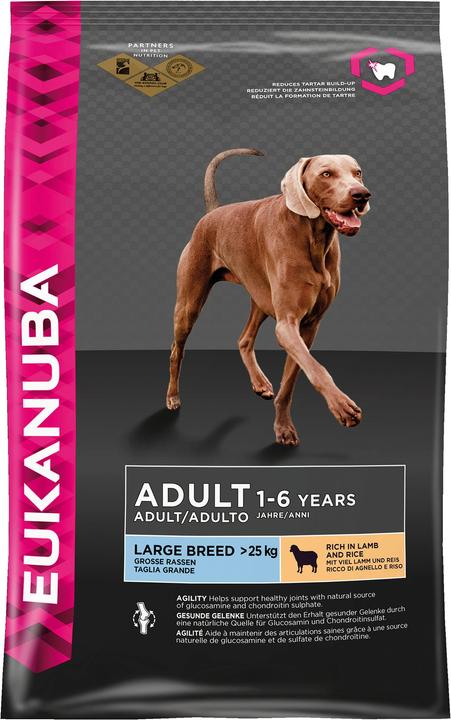 Immagine prodotto Eukanuba Agnello e riso per adulti con attività normale (Adulto, 1 pz., 2500 g)