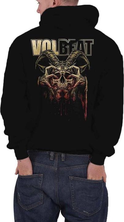 Actual product image Volbeat Unisex Adult Bleeding Crown Skull Hoodie (S)