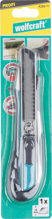 Produktbild wolfcraft wolfcraft 1 Profi Dual Abbrechklingenmesser 18mm (Cutter)