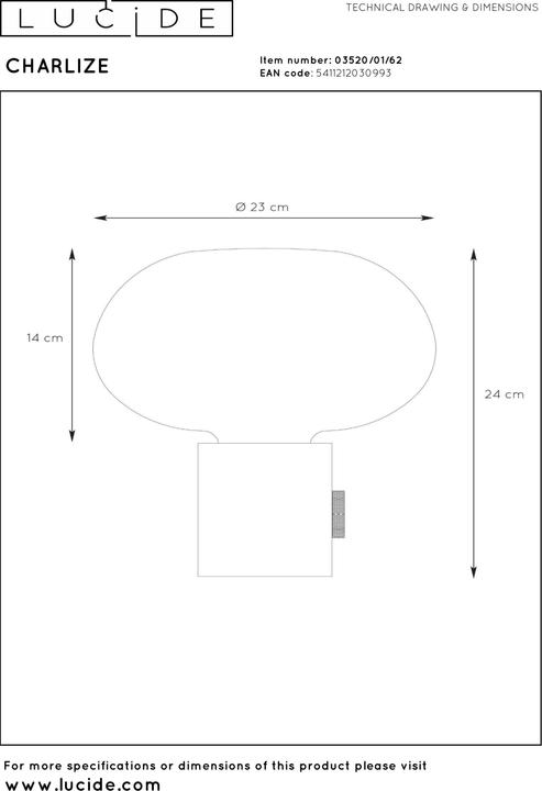 Image du produit Lucide Charlize (E27)