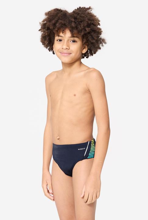 Produktbild Nabaiji Badehose Slip Jungen - 900 Yoke blau/gelb (12, 13, 14)