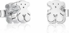 Actual product image Tous Small Silver Earrings With A Teddy Bear