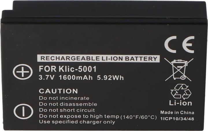 Actual product image Kodak Battery KLIC-5001, DX6490, DX7740 (Rechargeable battery)