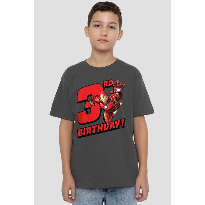 Produktbild Iron Man TShirt 3 Geburtstag (140)