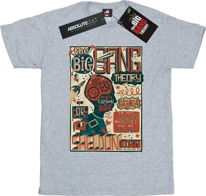 Big Bang Theory Infografik Poster Baumwolle Boyfriend TShirt