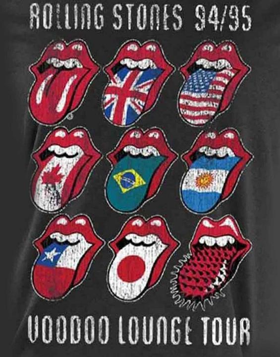 Actual product image The Rolling Stones Womens/Ladies Voodoo Lounge Tongue T-Shirt (M)