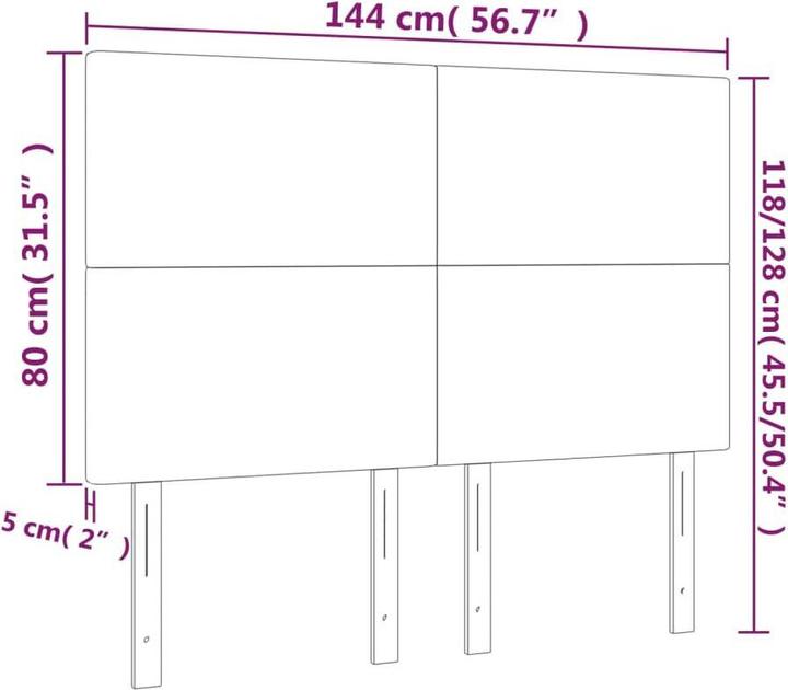 Actual product image VidaXL Ruben (144 x 5 x 128 cm)