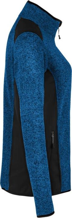 Actual product image Hakro Ladies Knitted Fleece Jacket Churchill royal mottled, 2XL (XXL)