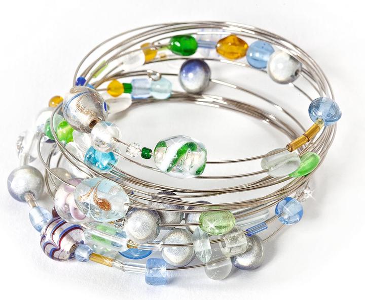 Produktbild Hobby & Crafting Fun Armband-Spiralfeder, 0,6mm, silberfarben (6 cm, Metall)