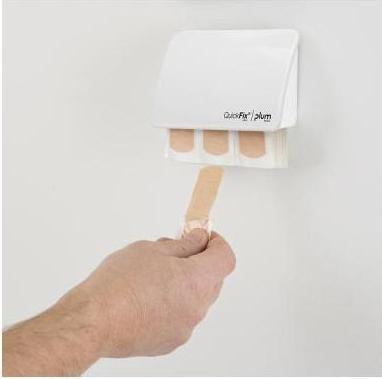 Produktbild Plum Pflasterspender Quickfix Uno 5532, weiss, 45 Stück (45 x)