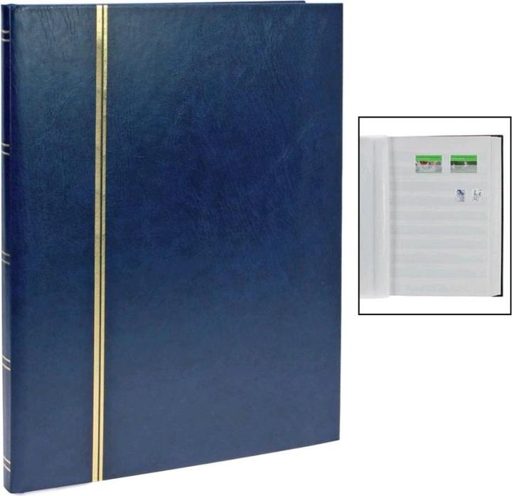 Safe blau Einsteckbuch mit 16 weissen Seiten