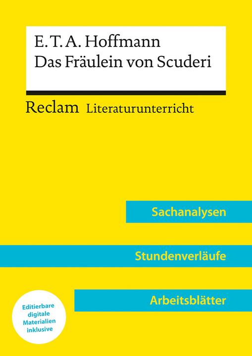 Immagine prodotto E.T.A. Hoffmann: Das Fräulein von Scuderi (Lehrerband) (Tedesco, Yombay, 2023)