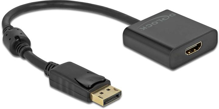 Delock Adaptateur DisplayPort 1.2 mâle vers HDMI femelle 4K actif noir (HDMI, 20 cm)
