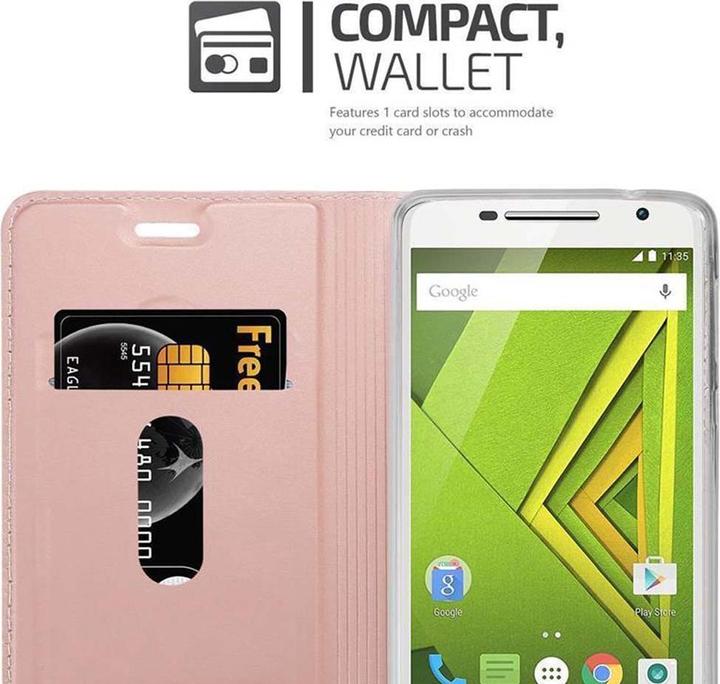 Produktbild Cadorabo Book Classy Style Cover (Motorola Moto X Play)