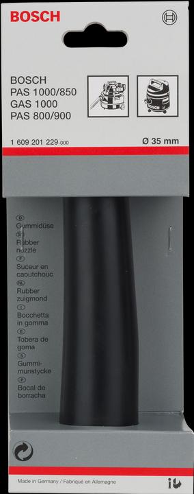Image du produit Bosch Professional Zubehör Buse en caoutchouc pour aspirateur Bosch, 35 mm