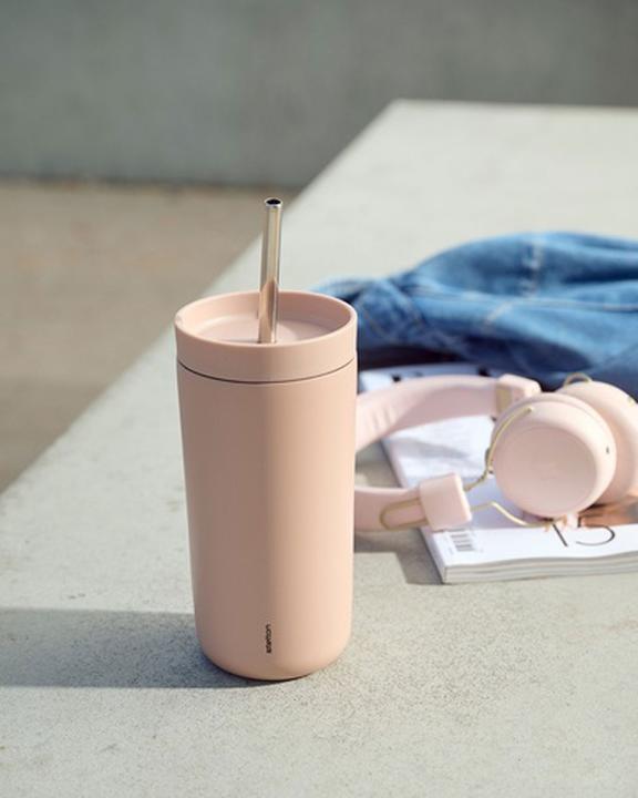Produktbild Stelton To Go Sip Thermobecher mit Strohhalm HeatherL (0.10 l)