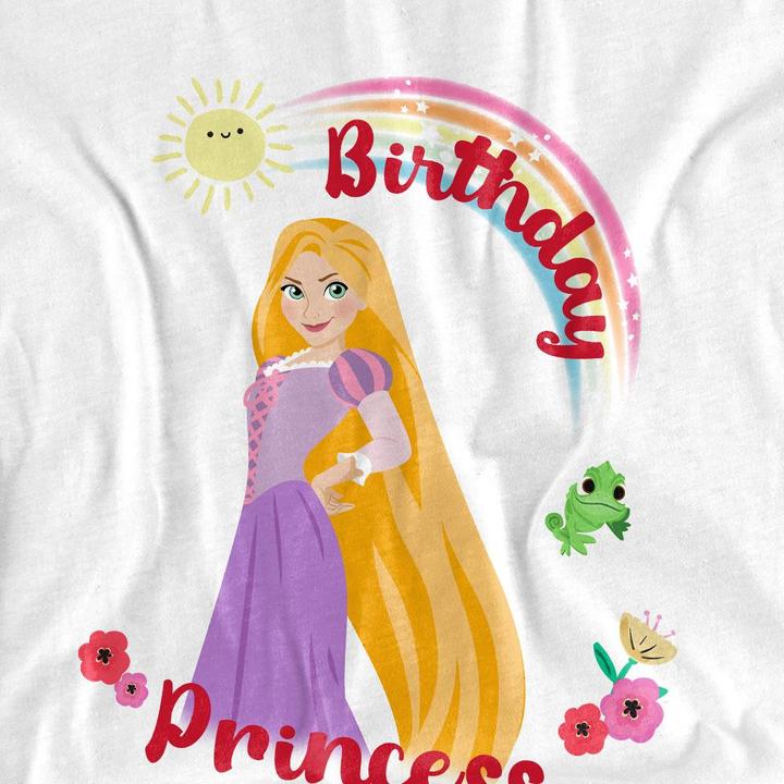 Actual product image Universal Textiles Unisex Adult Birthday Princess Rapunzel Pascal T-Shirt (XL)