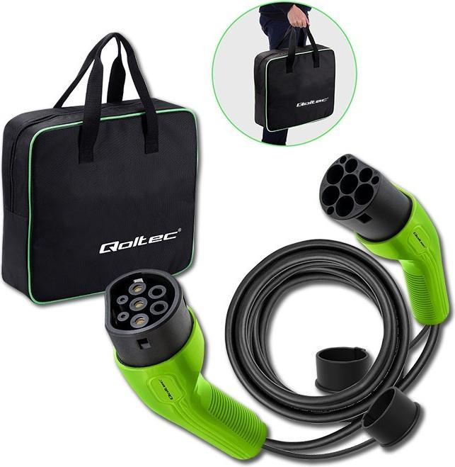 Produktbild Qoltec Kabel EV Typ 2 (7 kW, 32 A, 5 m)