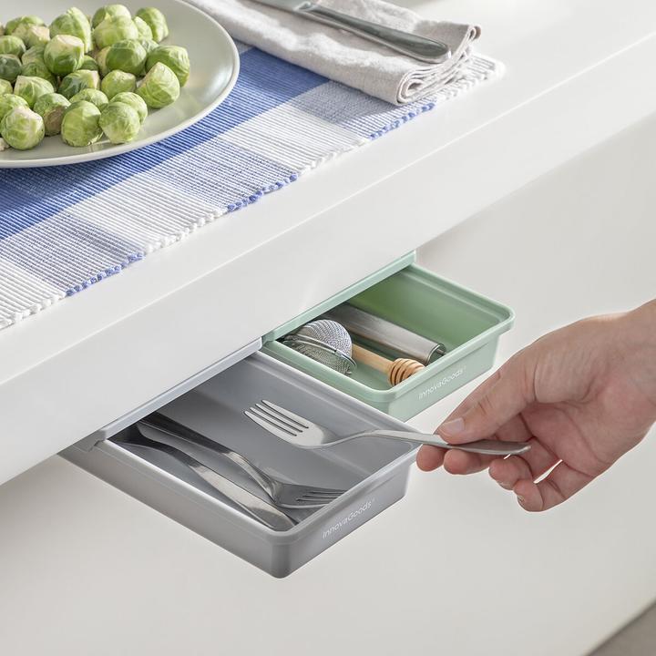 Produktbild InnovaGoods 2x Selbstklebende Schreibtischschubladen