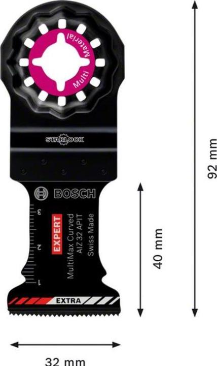 Immagine prodotto Bosch Professional Zubehör EXPERT MultiMax AIZ 32 Lama APIT per utensili multifunzione, 32 mm, 5 pezzi