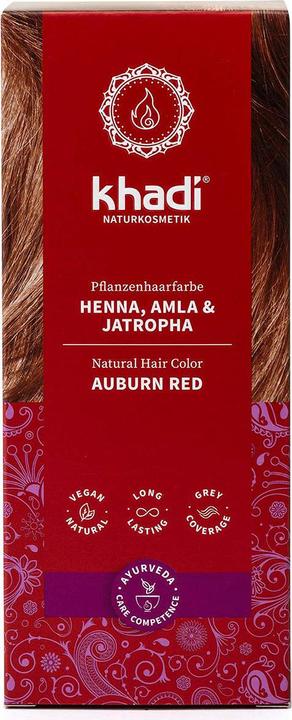 Produktbild Khadi Pflanzenhaarfarbe Henna, Amla & Jatropha (Rot)