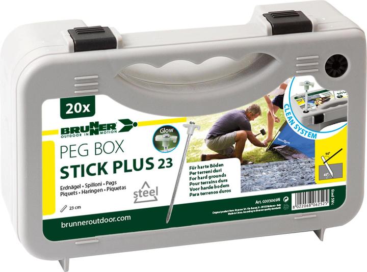 Image du produit Brunner Peg Box Stick Plus piquet de terre 20 pièces 23cm