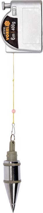 Produktbild Toya Vorel Senklot 400g 6 Meter mit automatischem Einzug und Magnet Richtlot Maurerlot Lot Schnurlot