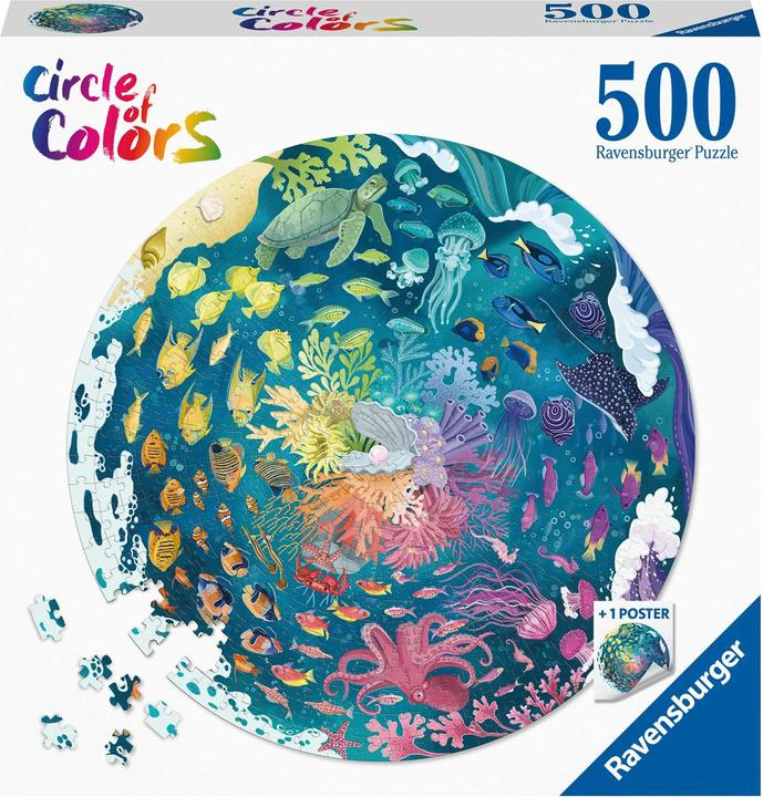Actual product image Ravensburger Circle of Colors Puzzles - Ocean, 500st. (500 pieces)