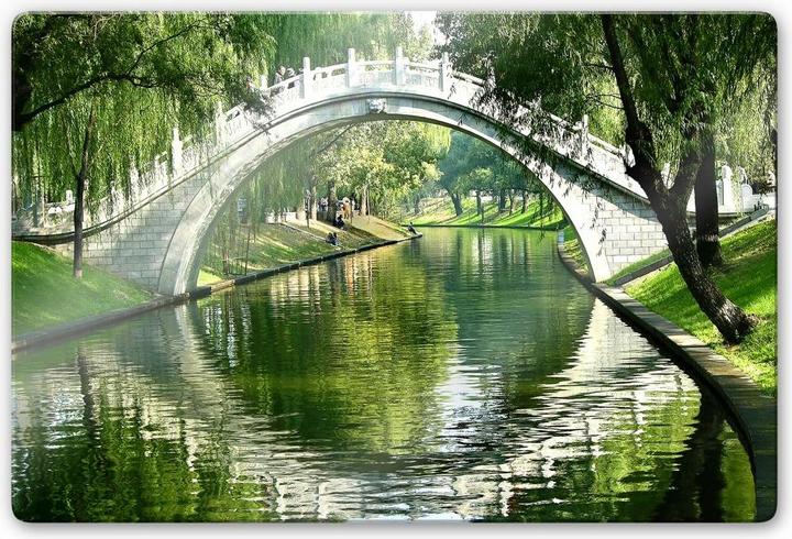 Immagine prodotto Trenddeko Ponte sul fiume (60 x 40 cm)