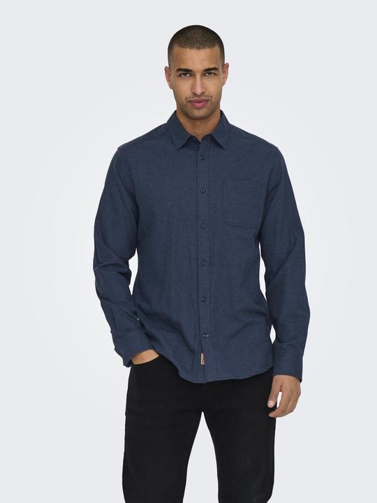 Produktbild Only & Sons Normal geschnitten Hemdkragen Hemd Hemd (L)