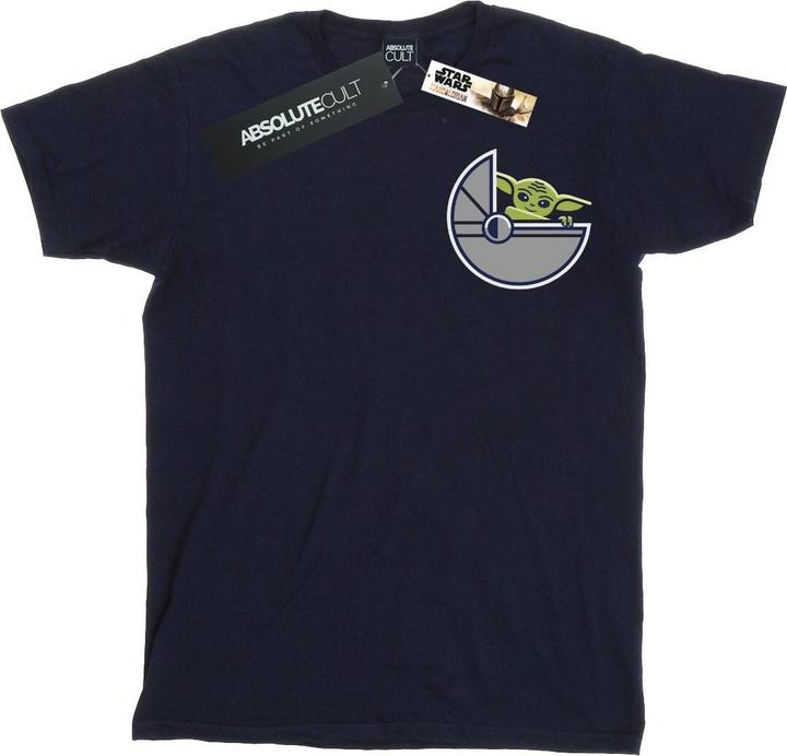 Actual product image Star Wars Mens The Mandalorian The Child Profile Breast Print T-Shirt (3XL)