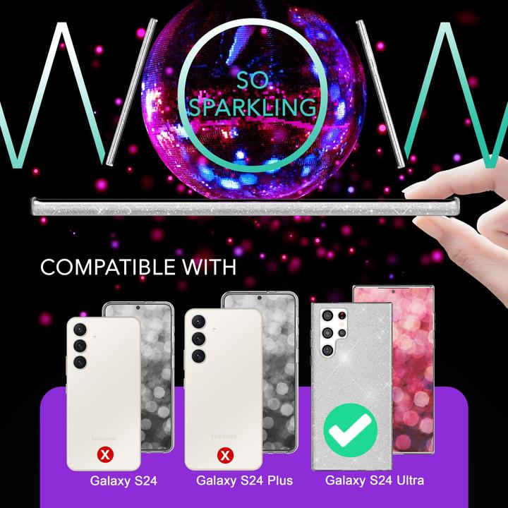 Produktbild Nalia Glitzer Hybrid Hülle (Samsung Galaxy S24 Ultra)
