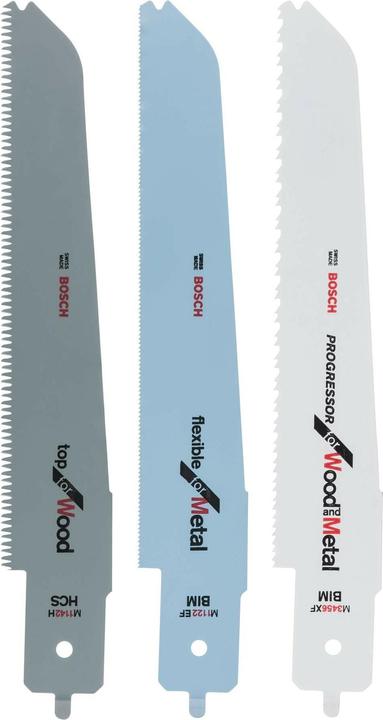 Bosch Professional Zubehör Stichsägeblatt-Set für Bosch-Multisäge PFZ 500 E, 3-tlg.