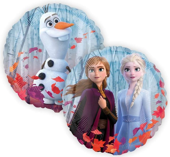 Anagram Standard Frozen 2 Satin Folienballon rund verpackt
