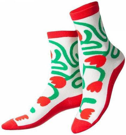 Immagine prodotto Eat My Socks EMS, Calzini, Adulto, Trend, Tulipano in fiore (Taglia unica)