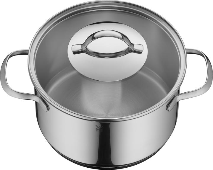Produktbild WMF Kochtopf Gemüse- Suppentopf Induktion gross 24cm 8,8l Provence Plus Edelstahl (24 cm, Kochtopf, Edelstahl)