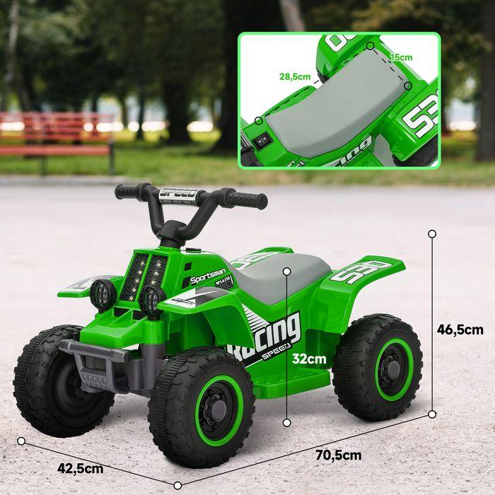 Actual product image Swisshandel24 Kinder Elektro-Quad Elektro Kinderquad mit Vorwärts-und Rückwärtsfunktion Grün (6 V)