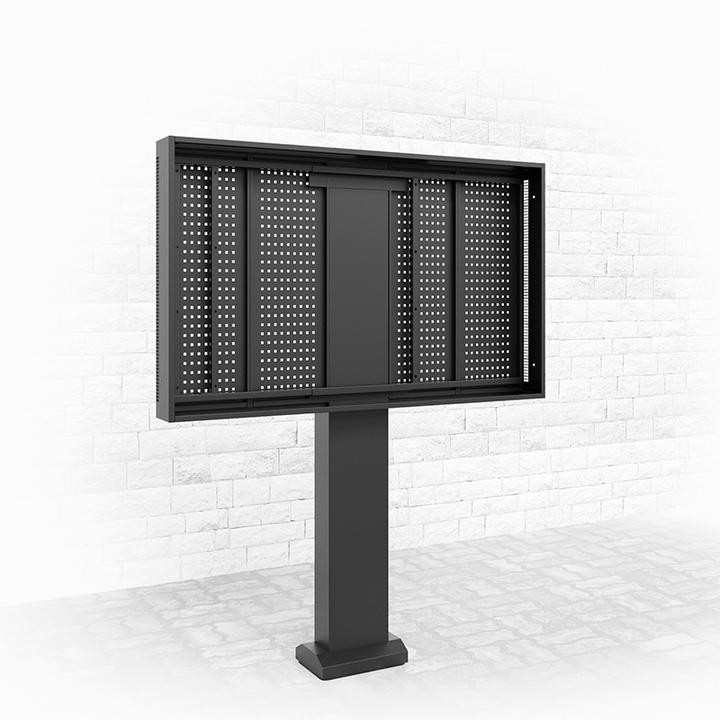 Actual product image Hagor ScreenOut OH 75 Landscape stand system for Samsung OH75 series outdoor powder coating