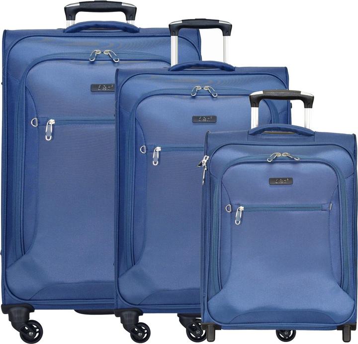 Actual product image D&N Travel Line 6400 2-4-roll suitcase set 3 pcs. (202 l, XL (from 140l))