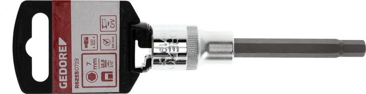 Produktbild Gedore Red red R62550719 Schraubendraubereinsatz 1/2" 7 mm Länge 100 mm (7 mm)