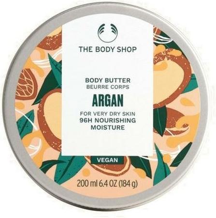 Body Shop Argan 96H Nourishing Moisture Body Butter Vegan (Body cream, 200 ml)