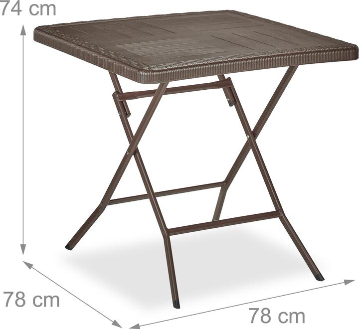 Immagine prodotto Relaxdays Tavolo da giardino (78 cm)