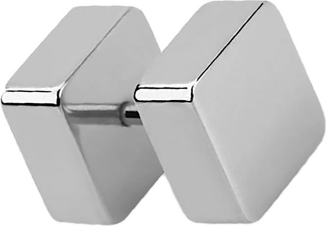 Image du produit Star Piercing Fake Plug carré argent (Acier chirurgical 316L)