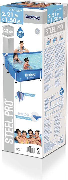 Image du produit Bestway Piscine Steel Pro Frame (221 x 150 x 43 cm)