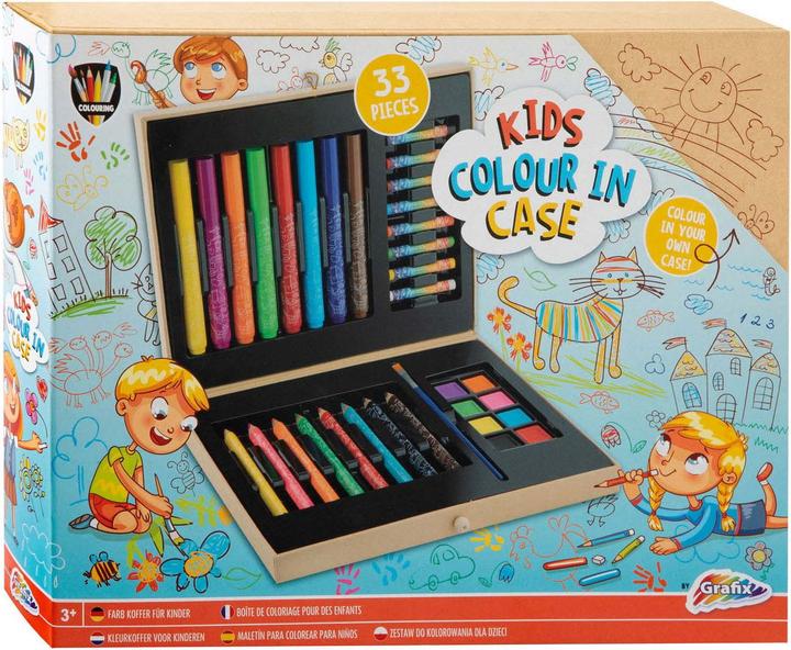 Immagine prodotto Grafix Astuccio da colorare in legno per bambini