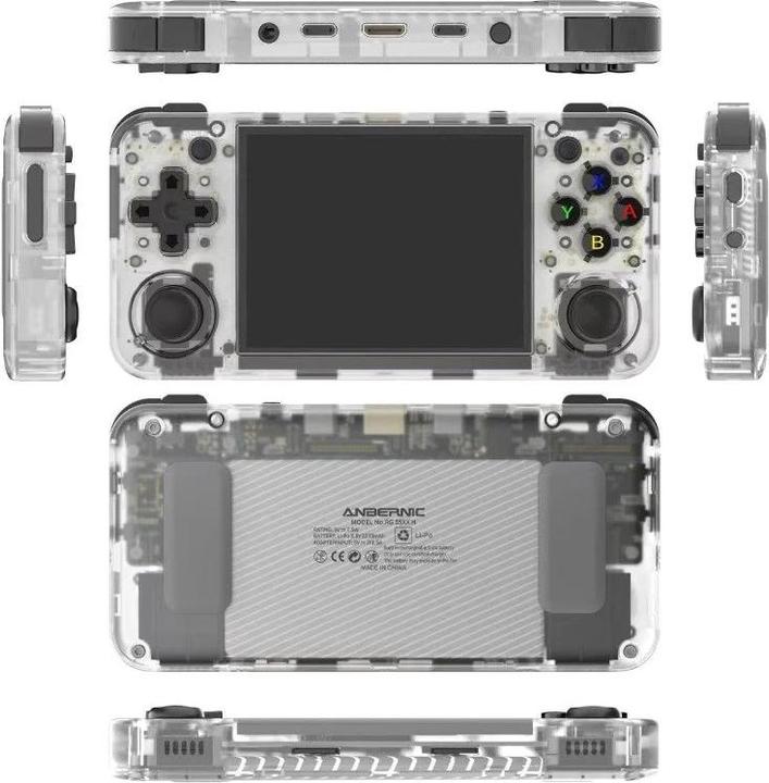 Image du produit Anbernic Console de jeu rétro RG35XX H blanc/transparent